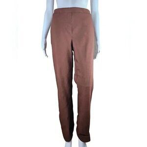Rachel Zoe Medium Size 8 Brown Stretchy Straight Leg Slack Pants